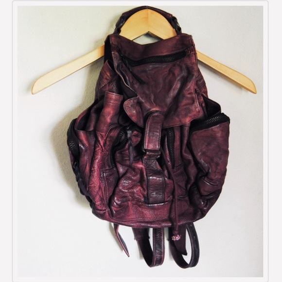 Free People Handbags - Free People Distressed Leather Backpack